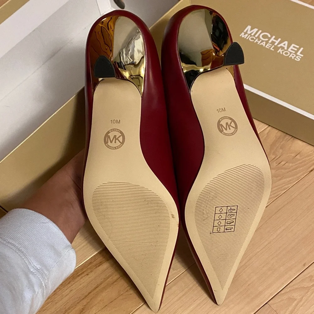 Michael Kors Deep Red Heels - Picture 4 of 10